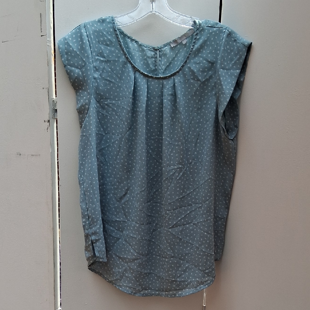Sweet Rain Blue Polka Dot Blouse